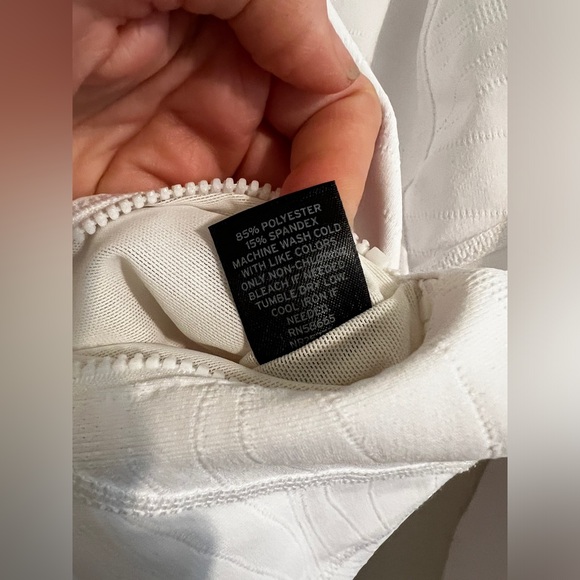 EUC Zella White Track Jacket | Size Medium - Picture 4 of 7